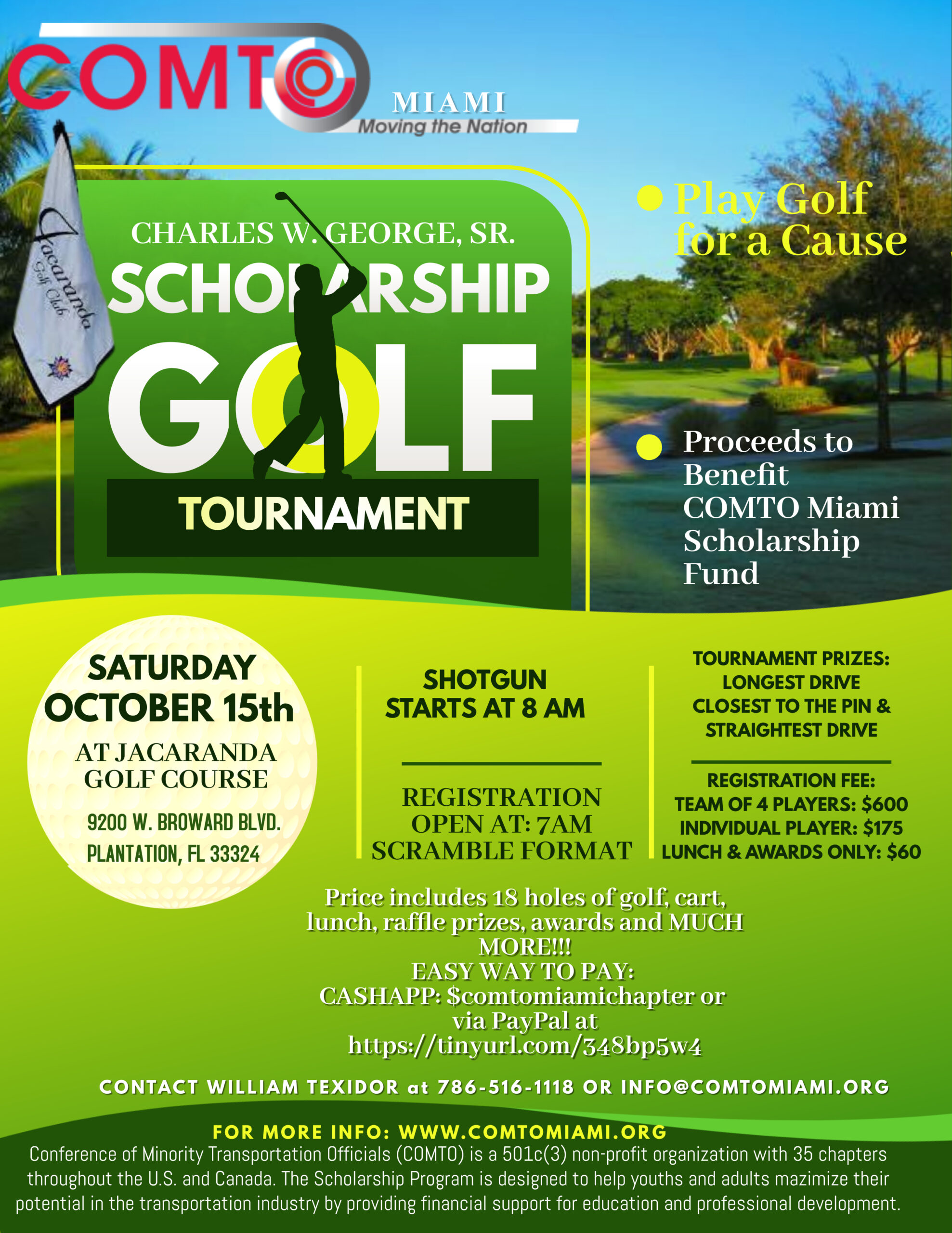 COMTO Miami Scholarship Golf Tournament